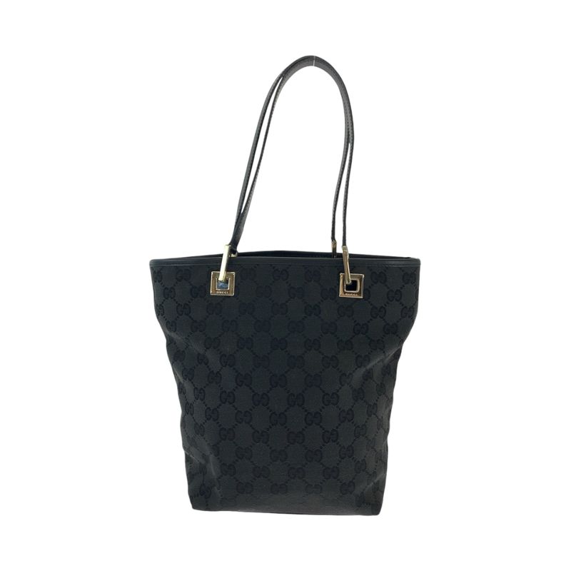 Gucci Black Gold Hardware GG Canvas 002 1099 Tote Bag Shoulder Bag Women 506381