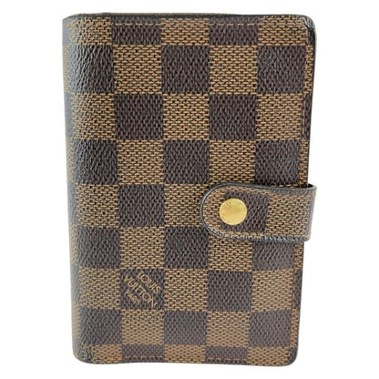 Louis Vuitton Damier Ebène Portefeuille Viennois Brown Gold Hardware PVC N61674