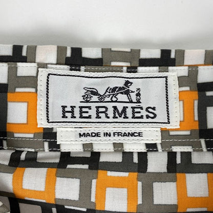 Hermes H Logo Long Sleeve Shirt Serie Button Total Pattern Top Long Sleeve