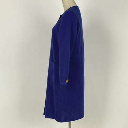 Yves Saint Laurent Knit Long Cardigan Gown Heart YSL Tops