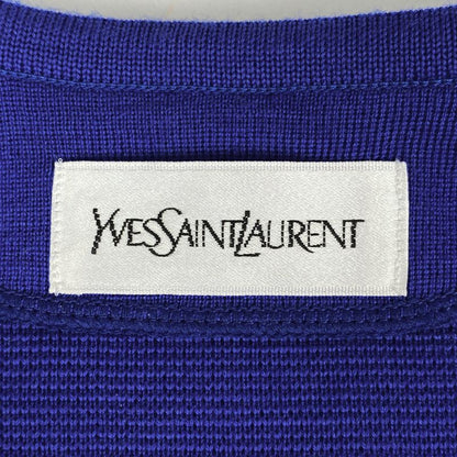 Yves Saint Laurent Knit Long Cardigan Gown Heart YSL Tops