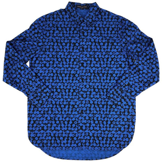 Louis Vuitton Perforated Monogram Pattern Dna Long Sleeve Shirt 19aw LV Tops