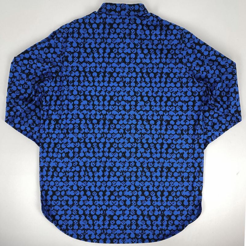 Louis Vuitton Perforated Monogram Pattern Dna Long Sleeve Shirt 19aw LV Tops