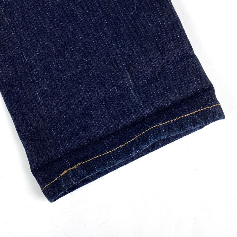 Prada Logo Denim Pants Tight Fit Bottoms Denim Pants Cotton Elastane Indigo