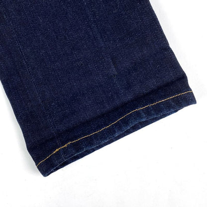 Prada Logo Denim Pants Tight Fit Bottoms Denim Pants Cotton Elastane Indigo