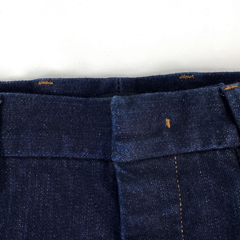 Prada Logo Denim Pants Tight Fit Bottoms Denim Pants Cotton Elastane Indigo