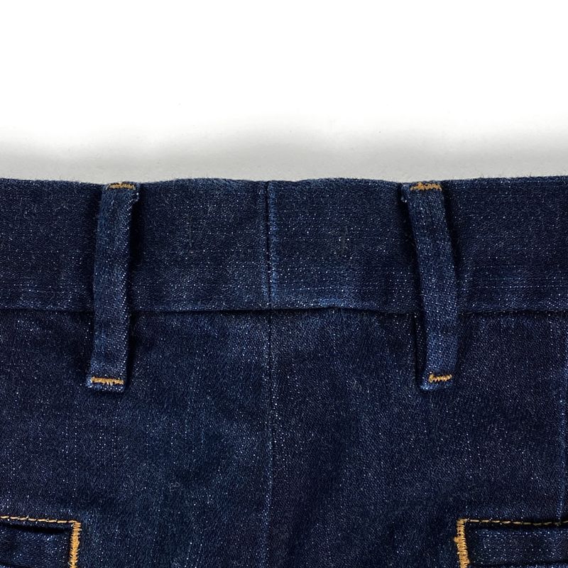 Prada Logo Denim Pants Tight Fit Bottoms Denim Pants Cotton Elastane Indigo