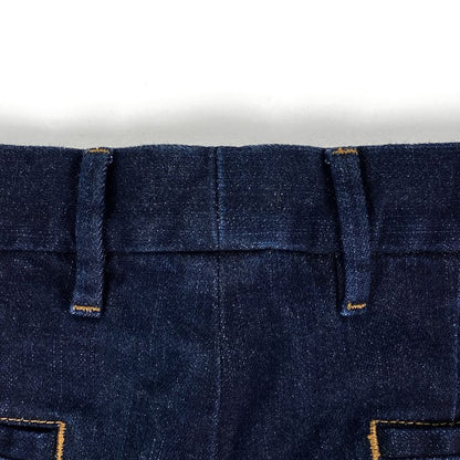 Prada Logo Denim Pants Tight Fit Bottoms Denim Pants Cotton Elastane Indigo