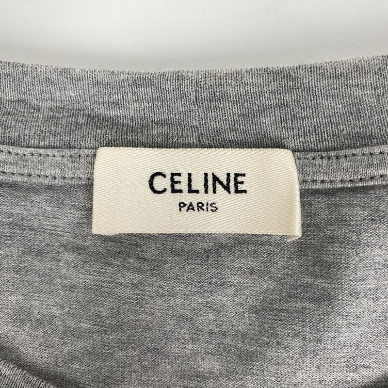 Celine Logo Print Short Sleeve T-Shirt Gradient Tops Short Sleeve T-Shirt