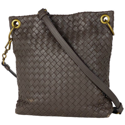 Bottega Veneta Veneta Intrecciato Shoulder Bag Crossbody Shoulder Bag Leather