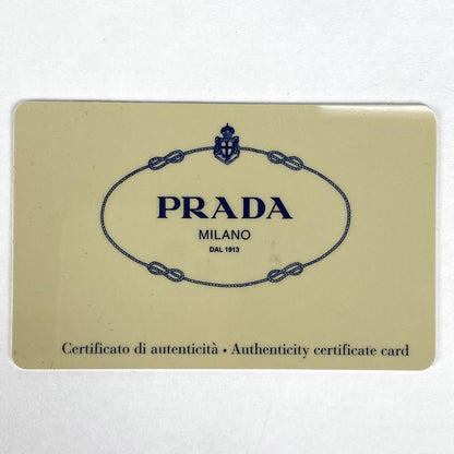 Prada Logo Plate Shoulder Bag Mini Pouch One Shoulder Handbag Nylon Purple Women