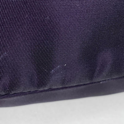 Prada Logo Plate Shoulder Bag Mini Pouch One Shoulder Handbag Nylon Purple Women