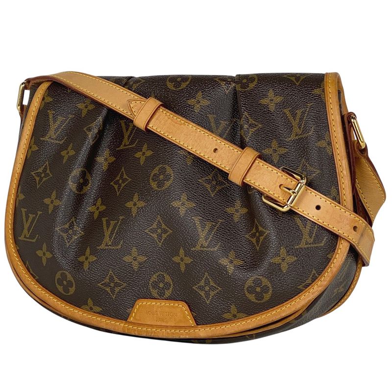 Louis Vuitton Menilmontane PM Crossbody Shoulder Bag Monogram Brown M40474 Women