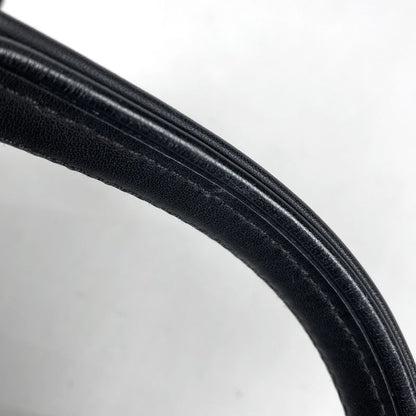 Hermes Acapulco Cabas Su MM Handbag H Logo Tote Bag Twirl Chevron Black Women