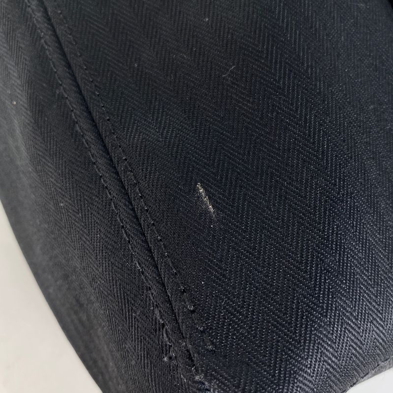 Hermes Acapulco Cabas Su MM Handbag H Logo Tote Bag Twirl Chevron Black Women