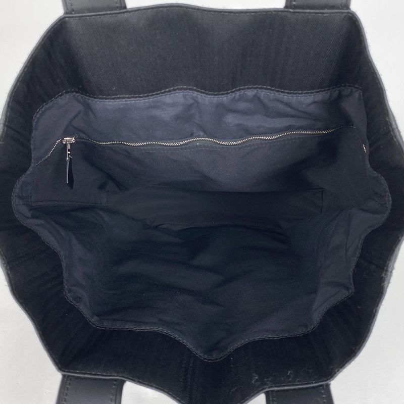 Hermes Acapulco Cabas Su MM Handbag H Logo Tote Bag Twirl Chevron Black Women