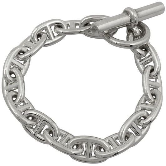 Hermes Chaine D'ancre PM 15frame Bracelet Silver 925 Silver Ladies