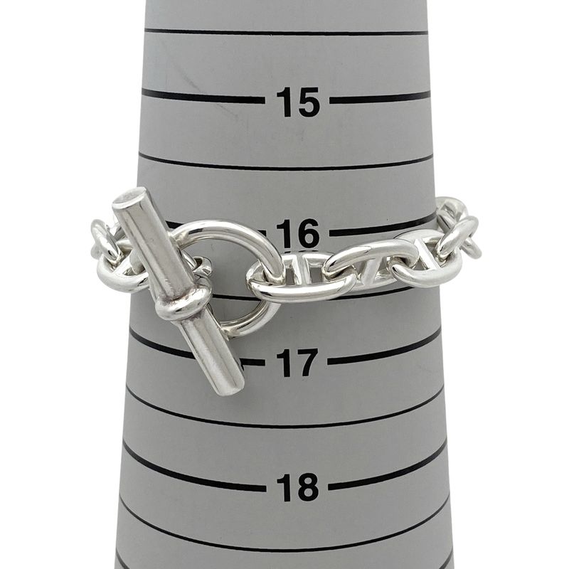 Hermes Chaine D'ancre PM 15frame Bracelet Silver 925 Silver Ladies