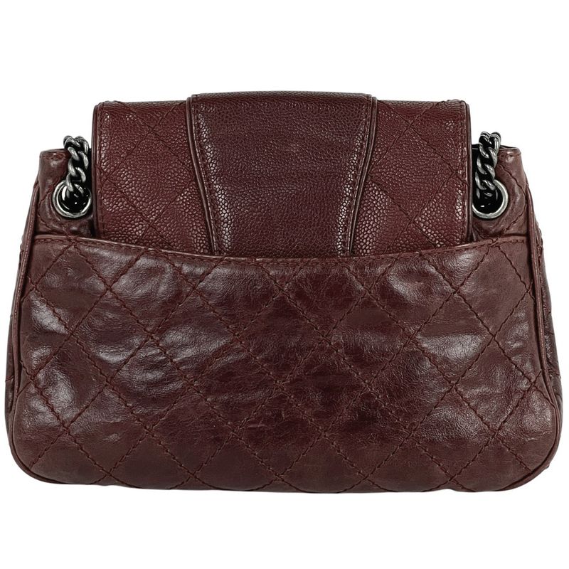 Chanel Coco Mark Chain Shoulder Bag Crossbody Wild Stitch Shoulder Bag Leather