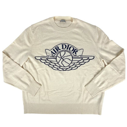Christian Dior Jordan Wings Sweater Dior X Jordan Knit Long Sleeve Tops Sweater