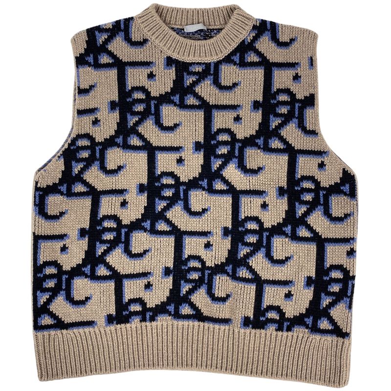 Christian Dior Cactus Jack Knit Vest Travis Scott Sweater Tops Vest Cashmere