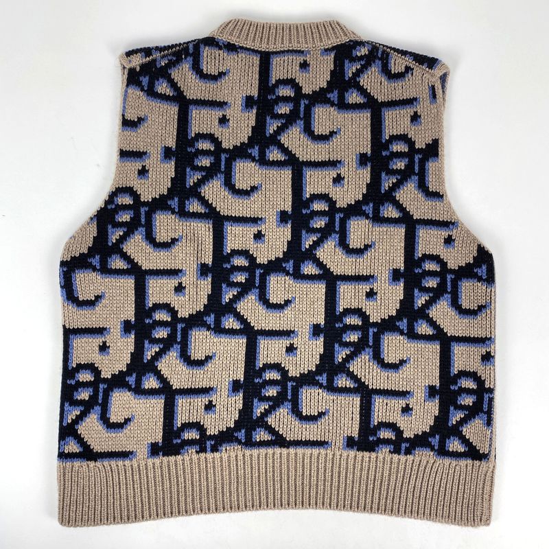 Christian Dior Cactus Jack Knit Vest Travis Scott Sweater Tops Vest Cashmere