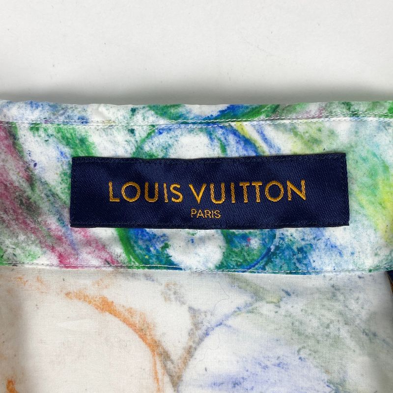 Louis Vuitton Pastel Monogram Short Sleeve Shirt Logo LV Tops Short Sleeve