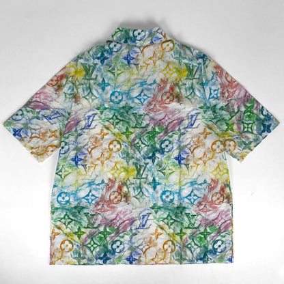 Louis Vuitton Pastel Monogram Short Sleeve Shirt Logo LV Tops Short Sleeve