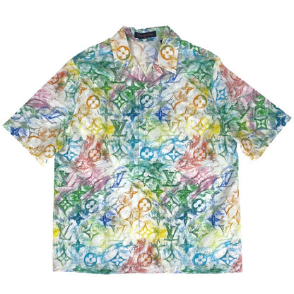 Louis Vuitton Pastel Monogram Short Sleeve Shirt Logo LV Tops Short Sleeve