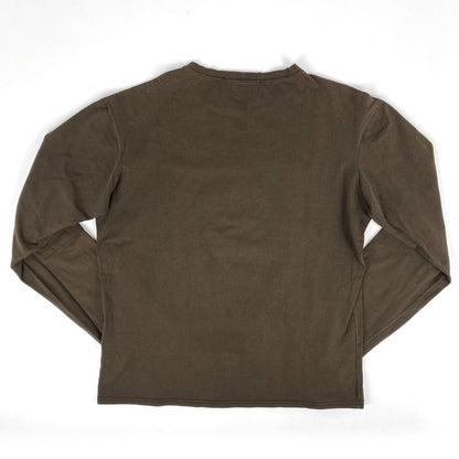 Prada Crew Neck Long Sleeve T-Shirt Cut and Sewn Men's Tops Cut and Sewn Cotton