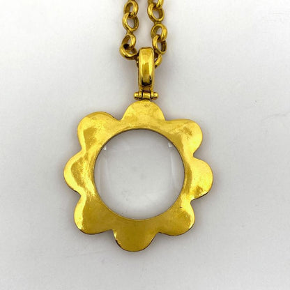 Chanel Coco Mark Loupe Necklace Long Necklace GP Gold Ladies