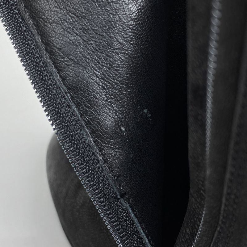 Prada Logo Zip Up Short Boots Sport Line Wedge Sole Shoes Boots Leather Black