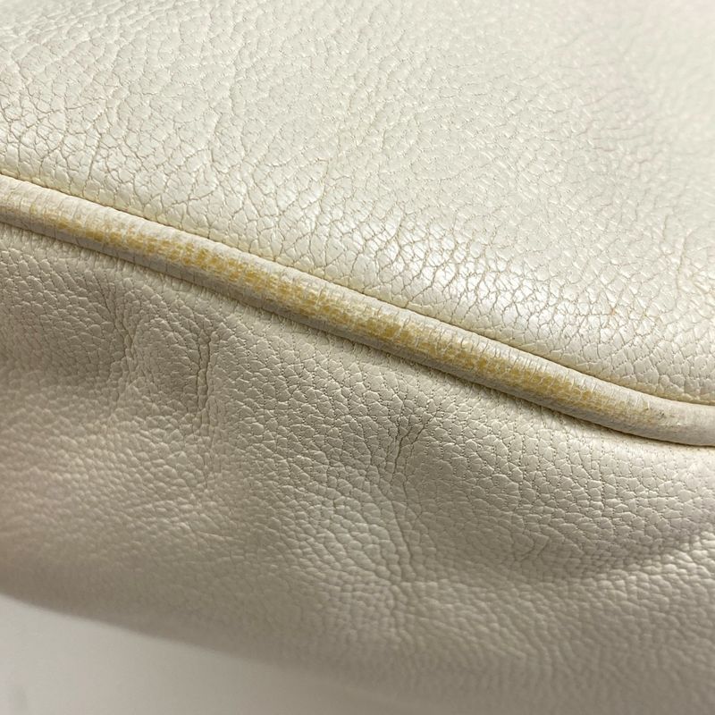 Gucci Horsebit Shoulder Bag Handbag Shoulder Bag Leather Ivory 170014 Women