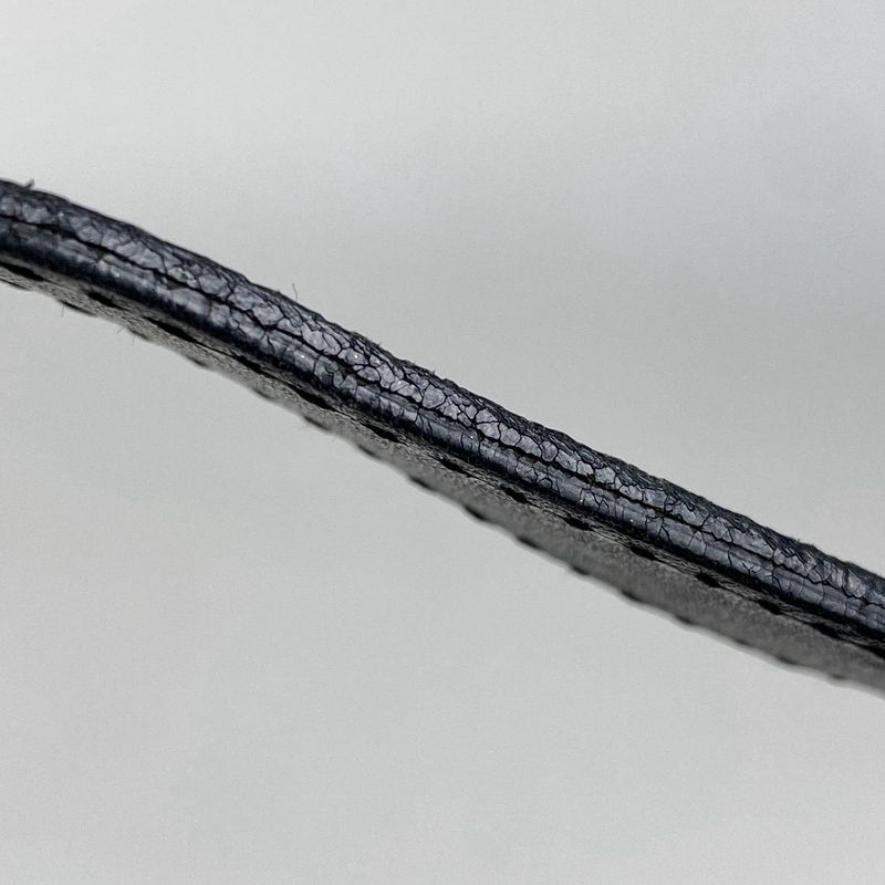 Fendi Zucchino Pattern Shoulder Bag Mamma Bucket One Shoulder Bag Canvas Black