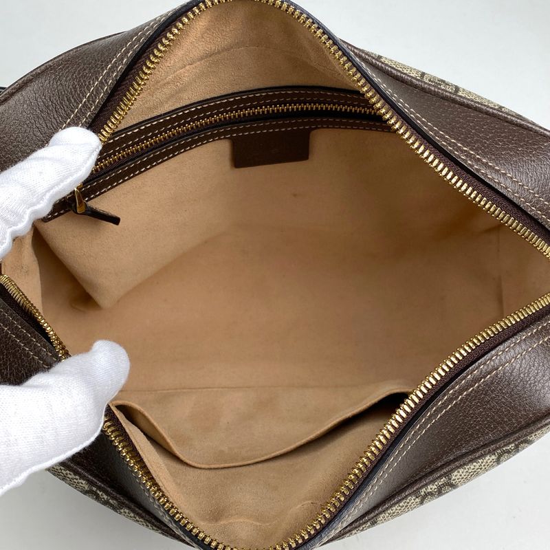 Gucci Ophidia GG Small Shoulder Bag GG Supreme Sherry Line Web Shoulder Bag