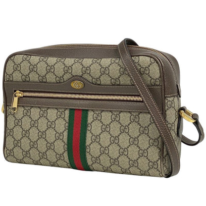 Gucci Ophidia GG Small Shoulder Bag GG Supreme Sherry Line Web Shoulder Bag