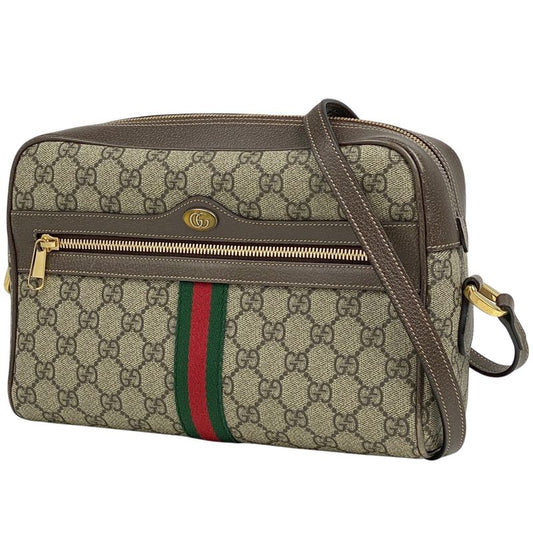 Gucci Ophidia GG Small Shoulder Bag GG Supreme Sherry Line Web Shoulder Bag