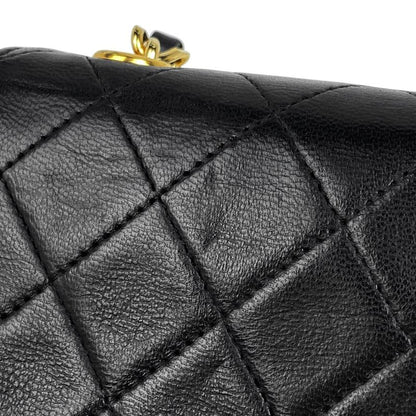 Chanel Coco Mark Chain Shoulder Bag Mini Matelasse Shoulder Bag Leather Black