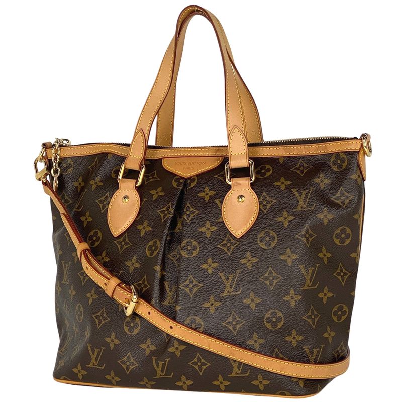 Louis Vuitton Palermo PM Shoulder Bag 2way Shoulder Handbag Monogram Brown