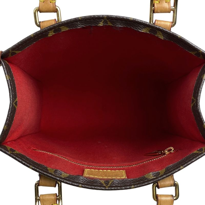 Louis Vuitton Sac Pla BB 2way Shoulder Bag Handbag Monogram Brown M46265 Women