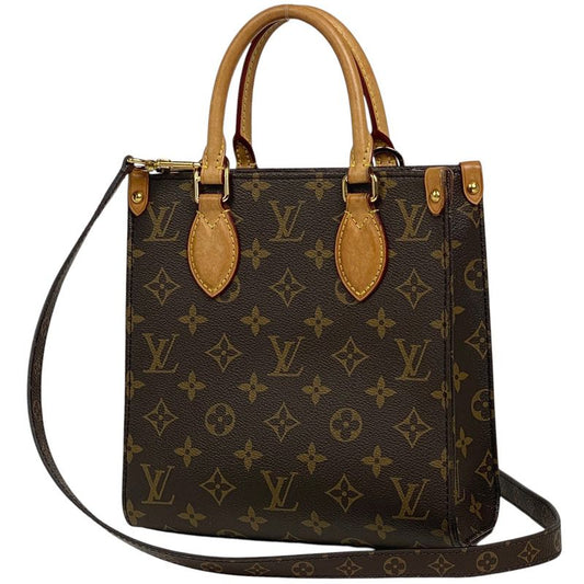 Louis Vuitton Sac Pla BB 2way Shoulder Bag Handbag Monogram Brown M46265 Women