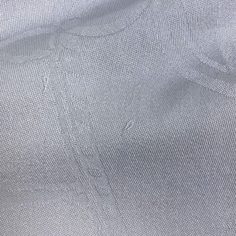 Hermes Fringe Shawl Logo Large Shawl Cashmere Silk Gray Women