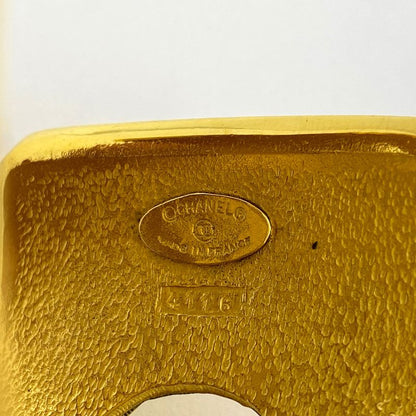 Chanel Logo Bangle Matelasse Bangle GP Gold Ladies