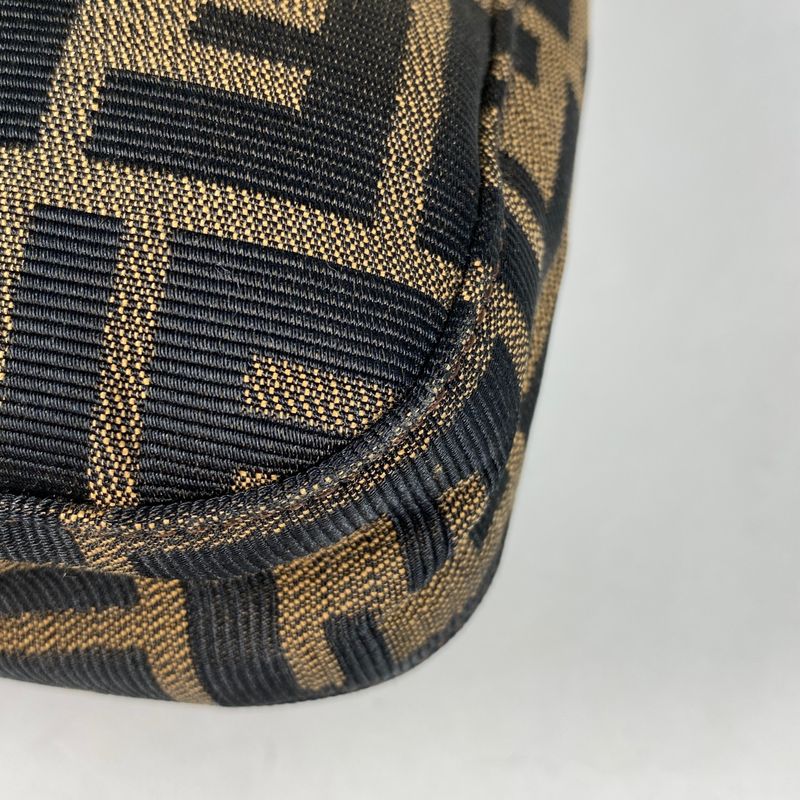 Fendi Zucca Pattern Shoulder Bag One Shoulder Bag Canvas Brown Women