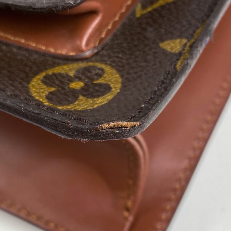 Louis Vuitton Monceau 28 Shoulder Bag 2way Handbag Monogram Brown M51185 Women