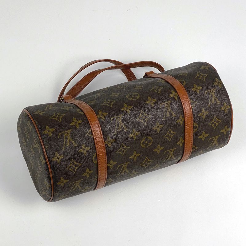 Louis Vuitton Papillon 30 Barrel Bag Tube Shape Old Shape Handbag Monogram