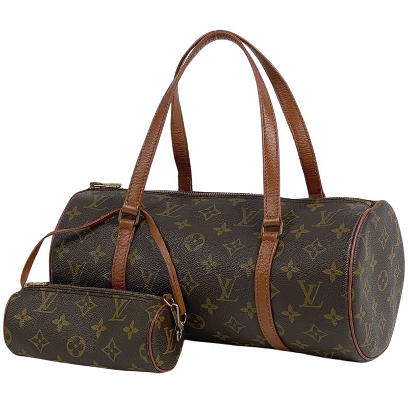 Louis Vuitton Papillon 30 Barrel Bag Tube Shape Old Shape Handbag Monogram
