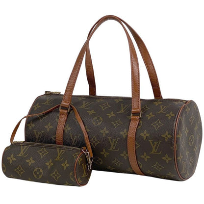 Louis Vuitton Papillon 30 Barrel Bag Tube Shape Old Shape Handbag Monogram