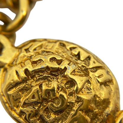 Chanel Coco Mark Chain Necklace Long Double Necklace Gold Ladies