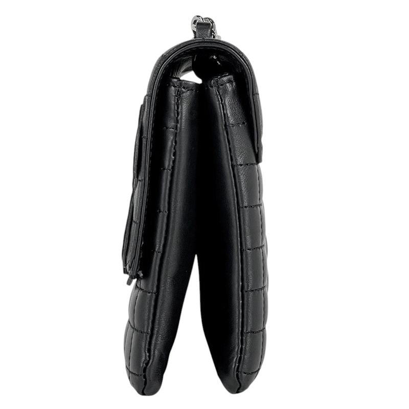 Chanel Chocobar Chain Shoulder Bag No.5 Camellia Coco Mark Shoulder Bag Leather